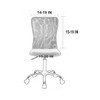 Deisy Dee Velvet Stretch Armless Office Chair Covers - Colorful