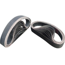 24 PCS 1 x 18 Inch Silicon Carbide Sanding Belts Assortment- 80, 120, 240, 400, 800, 1000 Grits Premium Sander Belts For Knife Sharpening and Metalworking