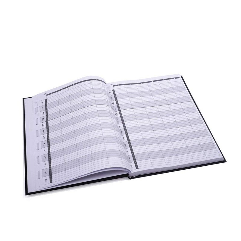 Agenda Appointment Book Assistant - Grey (6 Column)