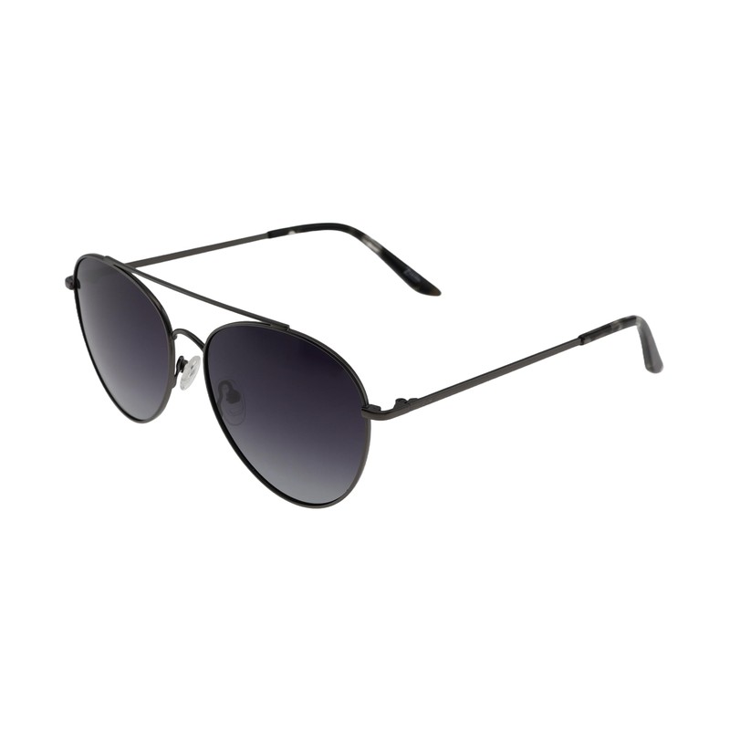 Zealous Ace Aviator Sunglasses (Black Frame with Black Gradient Lens)