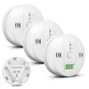 3 Pack Portable Carbon Monoxide Detectors, CO Gas Detector Alarm
