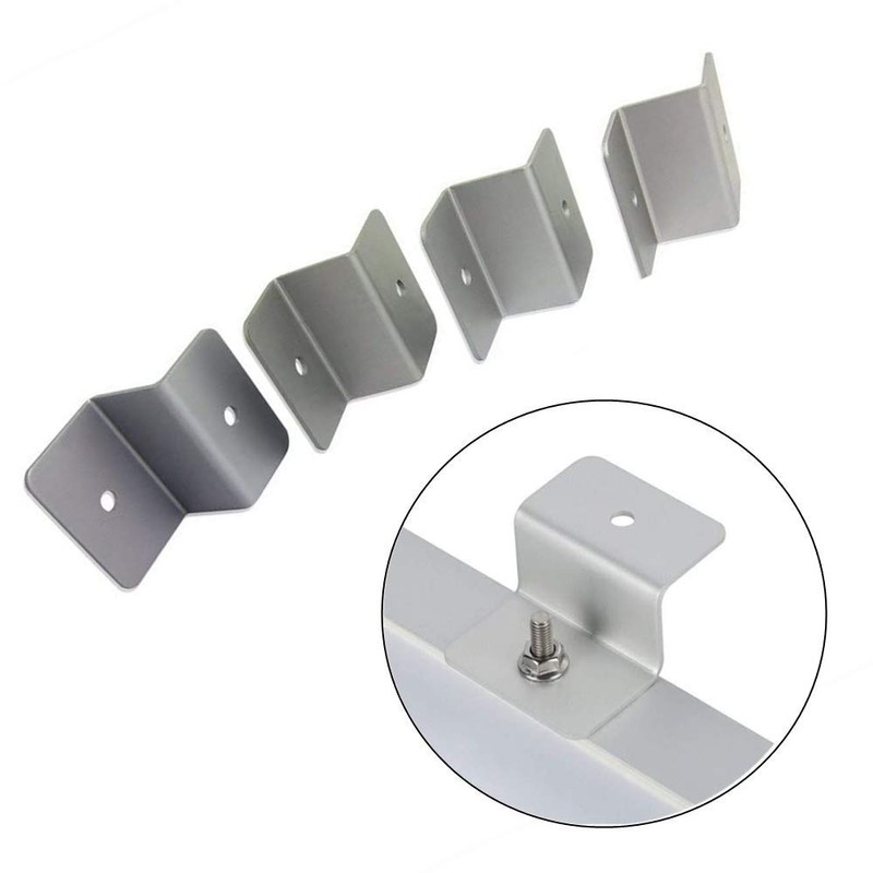 4Pcs Solar Panel Mount Mounting Z Bracket Set Kits Aluminums