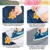 10 Pieces Blooming Lotus Embroidered Applique Orchid Flower Iron on