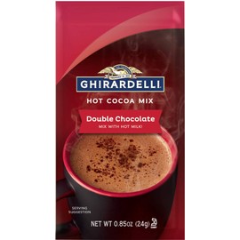 Ghirardelli Double Chocolate Hot Cocoa Mix, 0.85-Ounce Packets (Pack of 10)