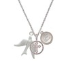 Delight Jewelry Silvertone 3-D Dove Silver-tone Give Thanks to God