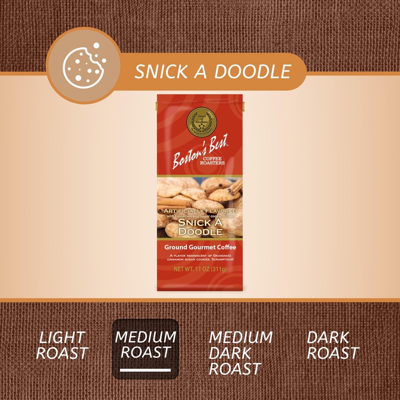 Boston’s Best Coffee - Snick A Doodle Flavored Delicious Gourmet