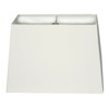 Royal Designs HB-613-18WH Rectangle Hard Back Lamp Shade, White, (8"x