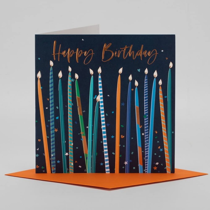 Belly Button Designs Birthday Card with Embossing, Coloured Foil and