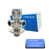 Lazardo Stainless Steel Double Angle Valve Quick Release with Outlets