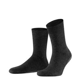 FALKE Men's Homepads M Hp Wool Cotton Grips On Sole Socks, Opaque, Grey Asphalt Melange 3180, 8.5/11 UK
