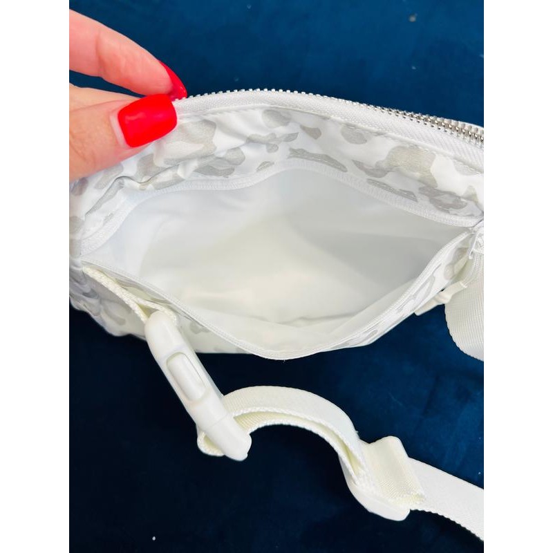 Original 50" Long Strap Iris Crossbody Bag:_Tan Leopard