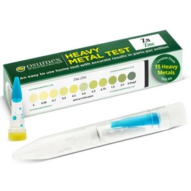 Osumex Heavy Metal Test Kit Zinc Test 1 Pack - Drinking Water Test Kits for Home, Heavy Metals Test Kit for Humans, House Water Testing Kit, Heavy Metal Test for Water, Food, Urine, & Other Materials
