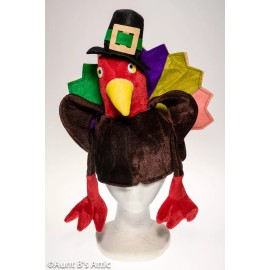 Jacobson Hat Turkey Hat Fun Colorful Novelty Thanksgiving Costume Bird Hat OS