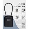 JOJOSEE Key Safe Outdoor, Key Lock Box with Removable Wire