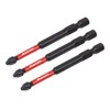 Sealey AK8258 3pc 75mm Pozi #2 Impact Power Tool Bit