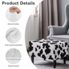 Hechitok Cow Print Ottoman Covers Slipcover Rectangle Form Fit Stretch