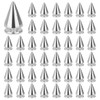 XAVSWRDE Pack of 100 Decorative Rivets Punk Rivets Silver Metal