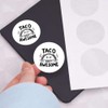 24 x 40mm Round 'Awesome Taco' Stickers (SK00068198)