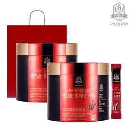 Korea Red Ginseng Association 6-year-old Korean Red Ginseng Extract Whole red ginseng sticks 10ml x 100 packets x 2 high quality / 고려홍삼중앙회 6년근 고려홍삼정 홍삼을 통채로 스틱 10ml x 100포 x 2개  고급