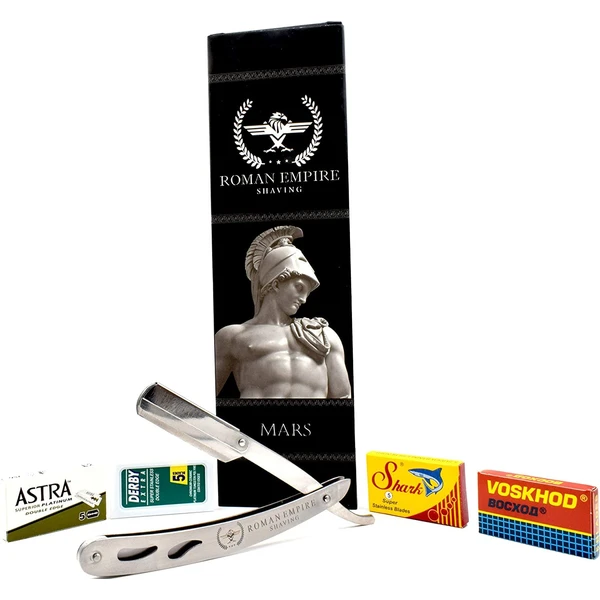 ROMAN EMPIRE SHAVING Mars Straight Razor for Professional Barber with