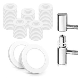 Pack of 60 Plastic Room Doors, 10.2 x 15.0 x 2 mm Washers Door, Door Hinge Washer, Fitschenringe Room Doors for 6 x 1 mm & 6 x 2 mm
