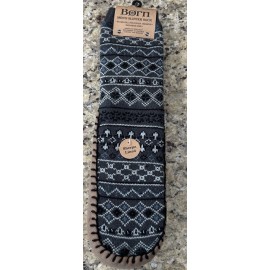 Born BØRN Men’s Slip Resistant Sherpa Lined Slipper Socks Shoe Size 6-12 Gray