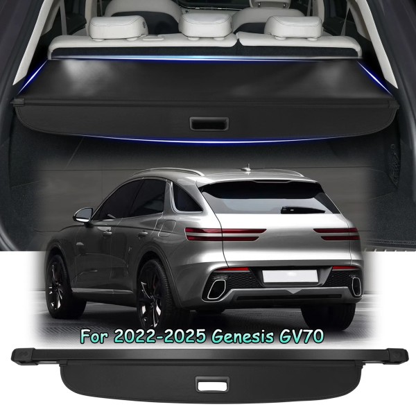 autogear_shop Cargo Cover for Genesis GV70 2022-2024 Rear Trunk Shade