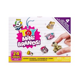 Mini Brands Toys Limited Edition Advent Calendar by ZURU - 24 Day Advent Calendar, Includes 4 Exclusive Minis, Real Miniature Brands Collectibles