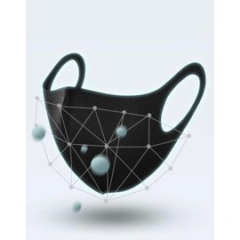 EverestBeauty Black Face Mask Cover Bandana Balaclavas, 2-Layer Unisex Reusable Fashion Washable face mask (Pack 5, Black)