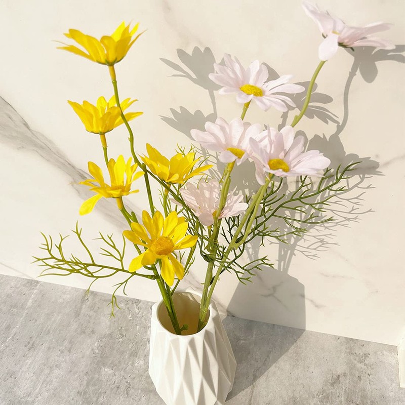 Modern Simple Ceramic Dried Flower vase Rivet Modern Angled Stoneware