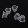 100Pcs Ink Cap for Tattoo,Mixed Ink Cups,Plastic Microblading Pigment Accessories,Makeup