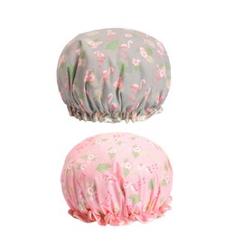 NOLITOY Pieces Shower Hat and Reusable Bathing Cap for Women Sturdy Peva Material Elastic for Thick Hair