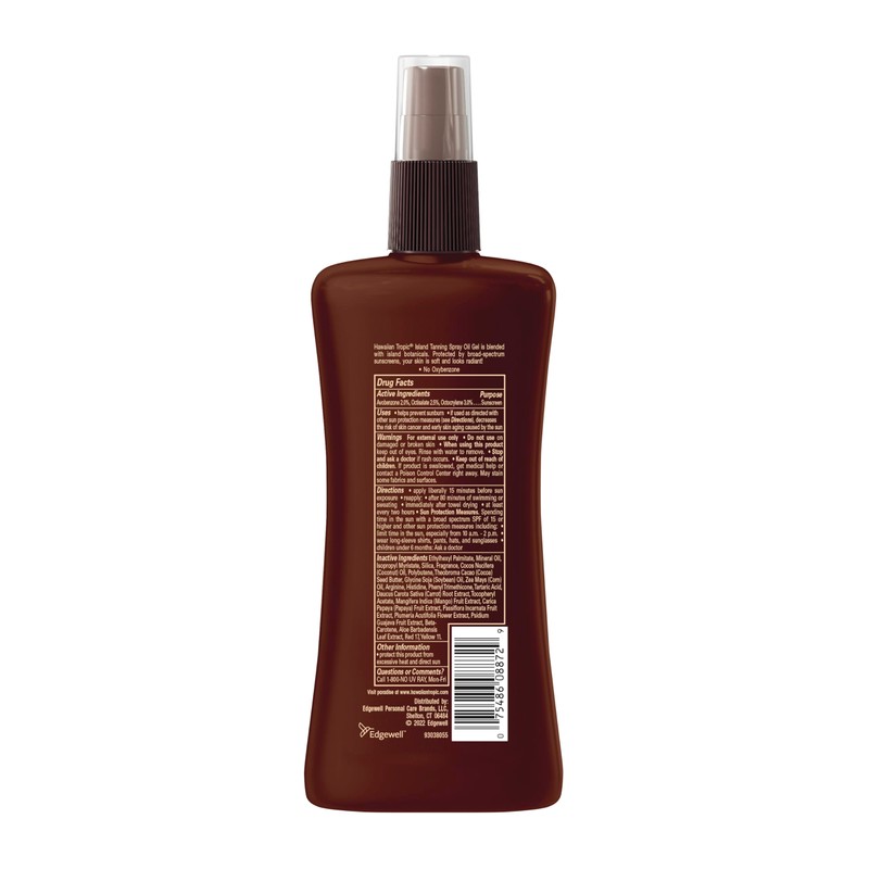 Hawaiian Tropic Sunscreen Protective Tanning Dry Oil Broad Spectrum Sun