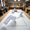 36" Self-Adhesive Measuring Tape, Double Scale Stick on Workbench Ruler,