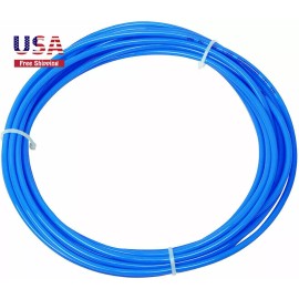 sashow Pneumatic Air Tubing 1/2" OD 5m 16.4ft Nylon SAEJ844 Air Compressor Tube Blue