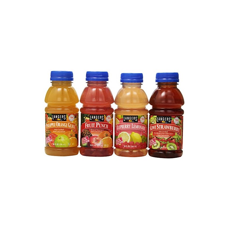 Langers Tropical Variety Pack,10 Fl Oz (Pack of 12)