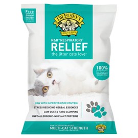 Dr. Elsey's Premium Clumping Cat Litter |R & R Respiratory Relief |Low Dust, Low Rracking, Hard Clumping, Superior Scent Control, Natural Ingredients, Supports Healthy Breathing