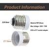 TWDRTDD 12PACK E26 to E17 Socket Adapter,Medium Screw E26 to