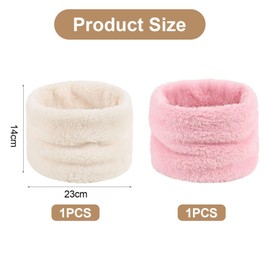 CVDYWDJIE 2 Stück Plüsch-Halstuch, Warmes Halstuch, Outdoor-Kälteschutzprodukte, Winter-Nackenschutz-Halstuch, Weiches Und Bequemes Halstuch