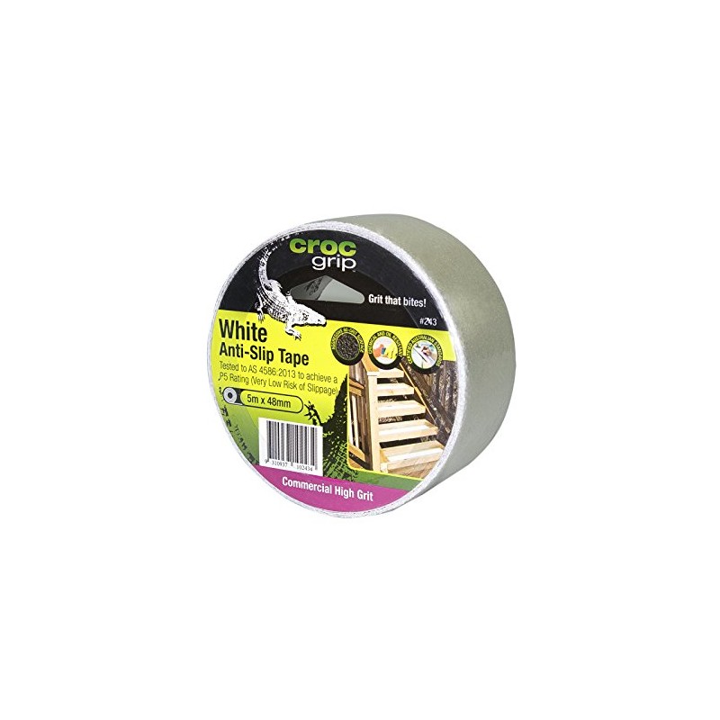 CROC grip Commercial High Grit White Anti-Slip Tape -48mm x