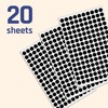 3,000 Pack, 10mm Round Dot Stickers Sticky Labels - Black