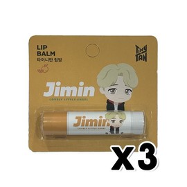 타이니탄 방탄소년단 지민 (Jimin) 립밤 자몽향 x 3개 TinyTAN BTS Jimin Lip Balm Grapefruit Scent x 3 pcs