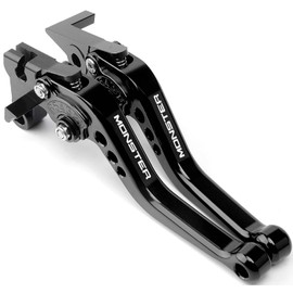Motorcycle Accessories Aluminium Brake Clutch Lever for Ducati Monster 696 695 620 400 796 S2R 800 (Black)
