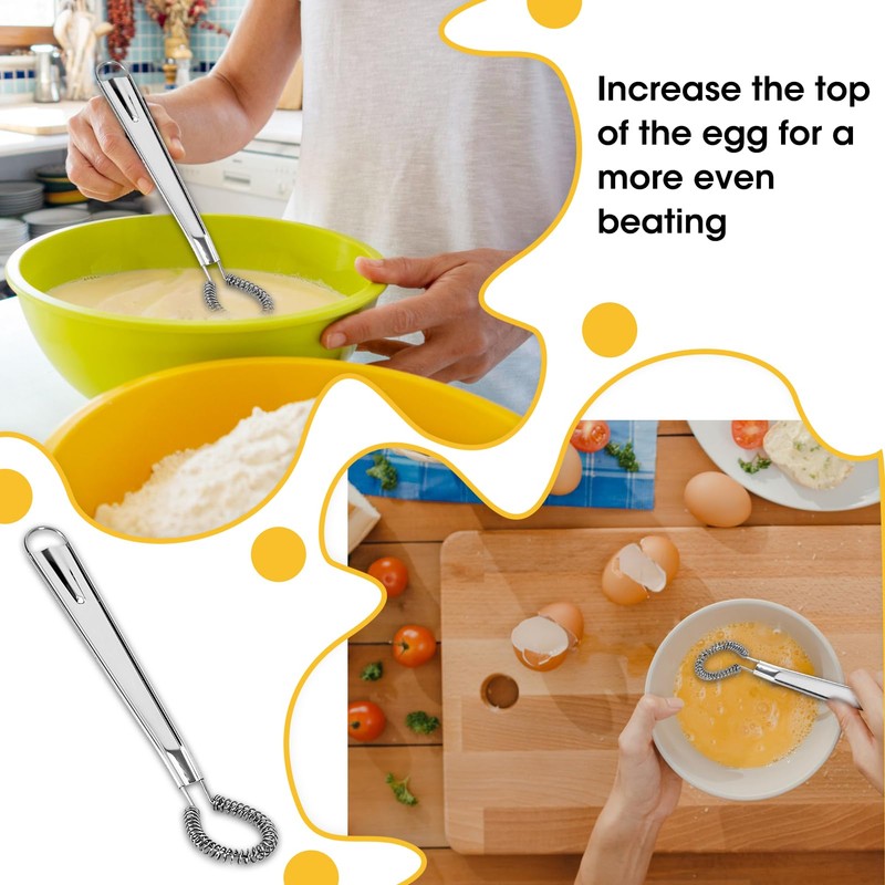 1 Piece Stainless Steel Whisk Set, Mini Whisk for Stirring