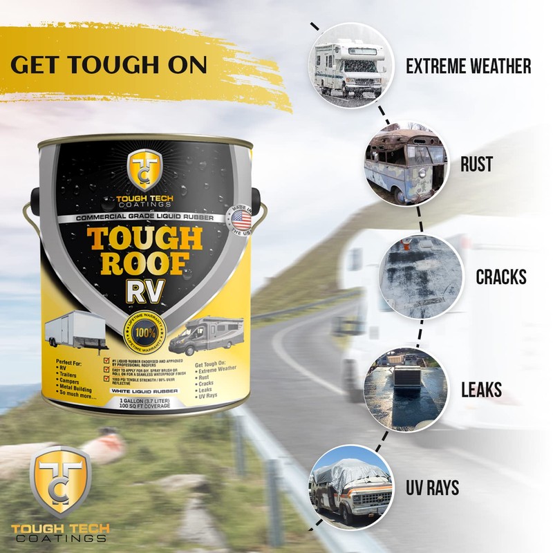 RV Roof Sealant - RV Roof Coating for RV, Campers,
