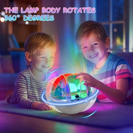 Apexxus Northern Lights Projector Sensory Lights - 3 Adjustable Aurora Projector, Unique Rotating Design, Portable Night Light for Bedroom, Game Projector Room Decor for Teen Gifts