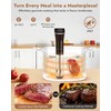 Lonkion Sous Vide Cooker Machine, Temperature Control, 1100W IPX7 Immersion