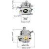 QWORK Carburettor Set Suitable for STIHL MS170 180 017 018,
