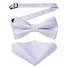 Enlision Men's Bow Tie with Pocket Square - Bow Ties