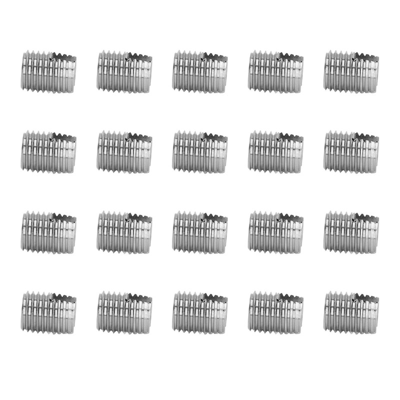 20PCS Self Tapping Insert Stainless Steel Slotted Wire Thread Repair